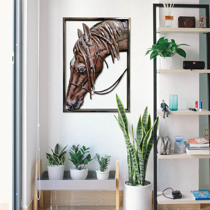 LONELY HORSE - 3D METAL PAINTING
