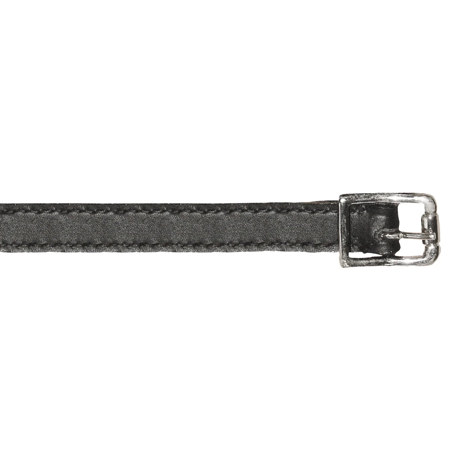 LEATHER ENGLISH SPUR STRAPS - BLACK