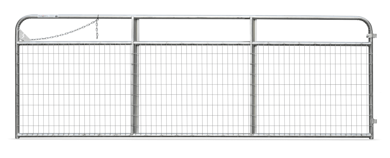 Canadian Wire Mesh Gate, Galvanized 12 FOOT
