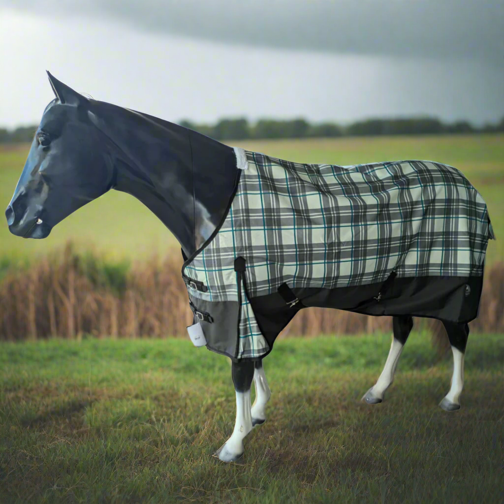 GOLIATH 1200D RAIN SHEET - GREY/GREEN PLAID