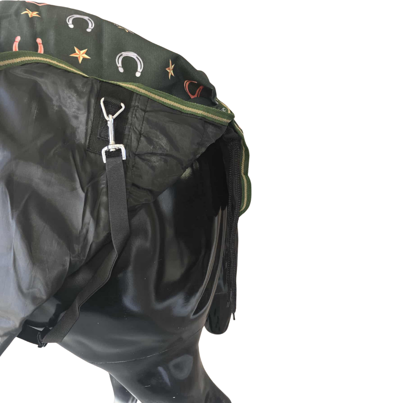 CENTURY HORSESHOES & STARS TURNOUT - 1200D - 300G - HUNTER GREEN