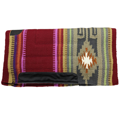 COUVERTURE DE SELLE NAVAJO AVEC DESSOUS EN POLAIRE - 91,4 cm X 86,4 cm