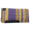 NAVAJO SADDLE BLANKET WITH FLEECE BOTTOM - 36" X 34"