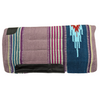 NAVAJO SADDLE BLANKET WITH FLEECE BOTTOM - 36" X 34"