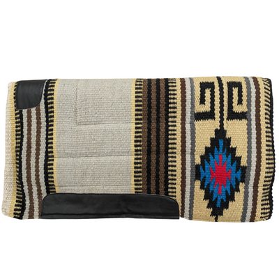 COUVERTURE DE SELLE NAVAJO AVEC DESSOUS EN POLAIRE - 91,4 cm X 86,4 cm