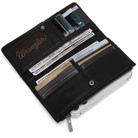Wrangler Embroidered Bi-Fold Wallet - Black