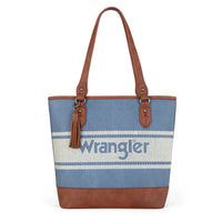 Wrangler Logo Waxed Canvas Tote