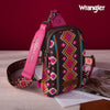 WRANGLER AZTEC PRINT CROSSBODY SLING CHEST BAG