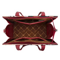 Wrangler Aztec Print Tote/Crossbody Wallet Set- Red