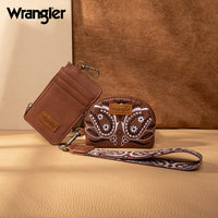 Wrangler Paisley RFID Blocking Card Coin Pouch Set