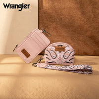 Wrangler Paisley RFID Blocking Card Coin Pouch Set