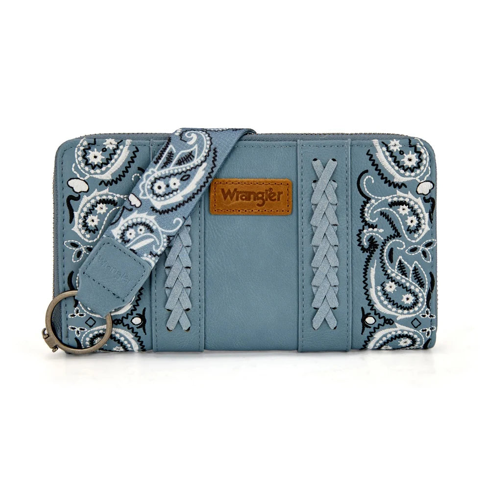 Wrangler Braided Paisley Bandana Wallet