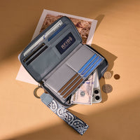 Wrangler Braided Paisley Bandana Wallet