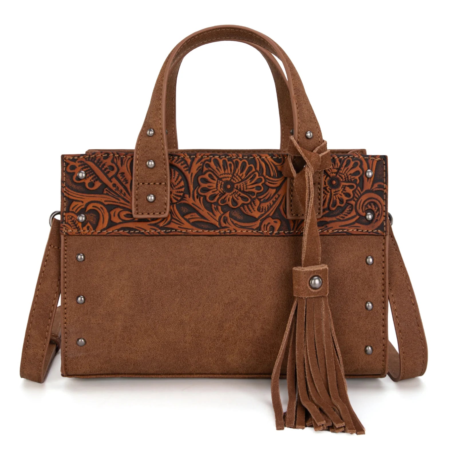 Wrangler Western Tooled Tote Crossbody