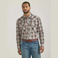 WRANGLER MENS COMPETITION SHIRT - BLACK PLAID