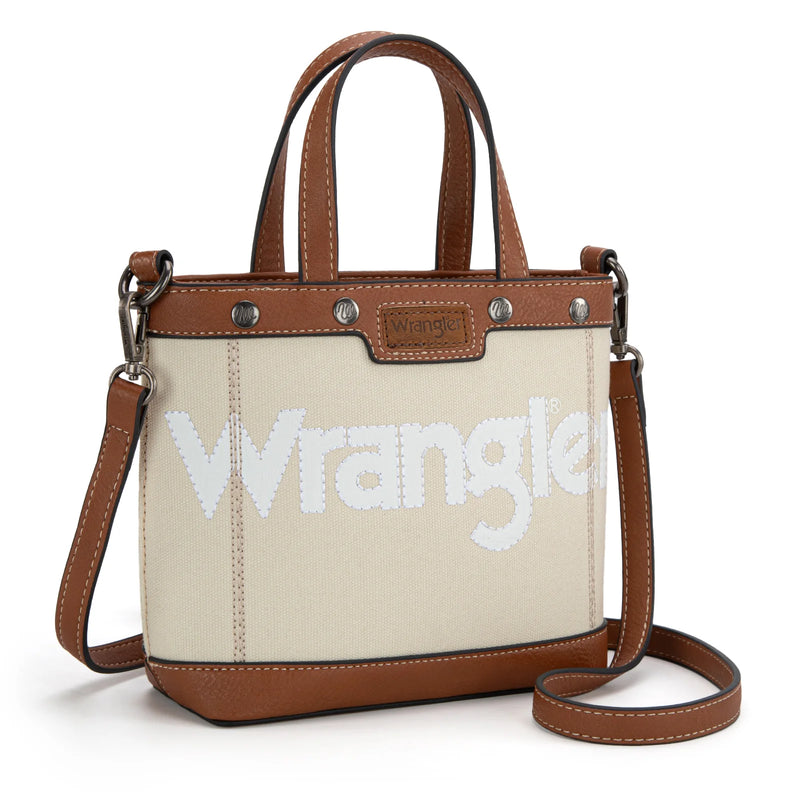 WRANGLER CANVAS MINI TOP HANDLE TOTE/CROSSBODY