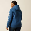 ARIAT WOMENS REBAR GRAPHIC HOODIE - ENSIGN BLUE