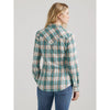 WRANGLER WOMENS SLIM WESTERN SNAP SHIRT - SKY BLUE