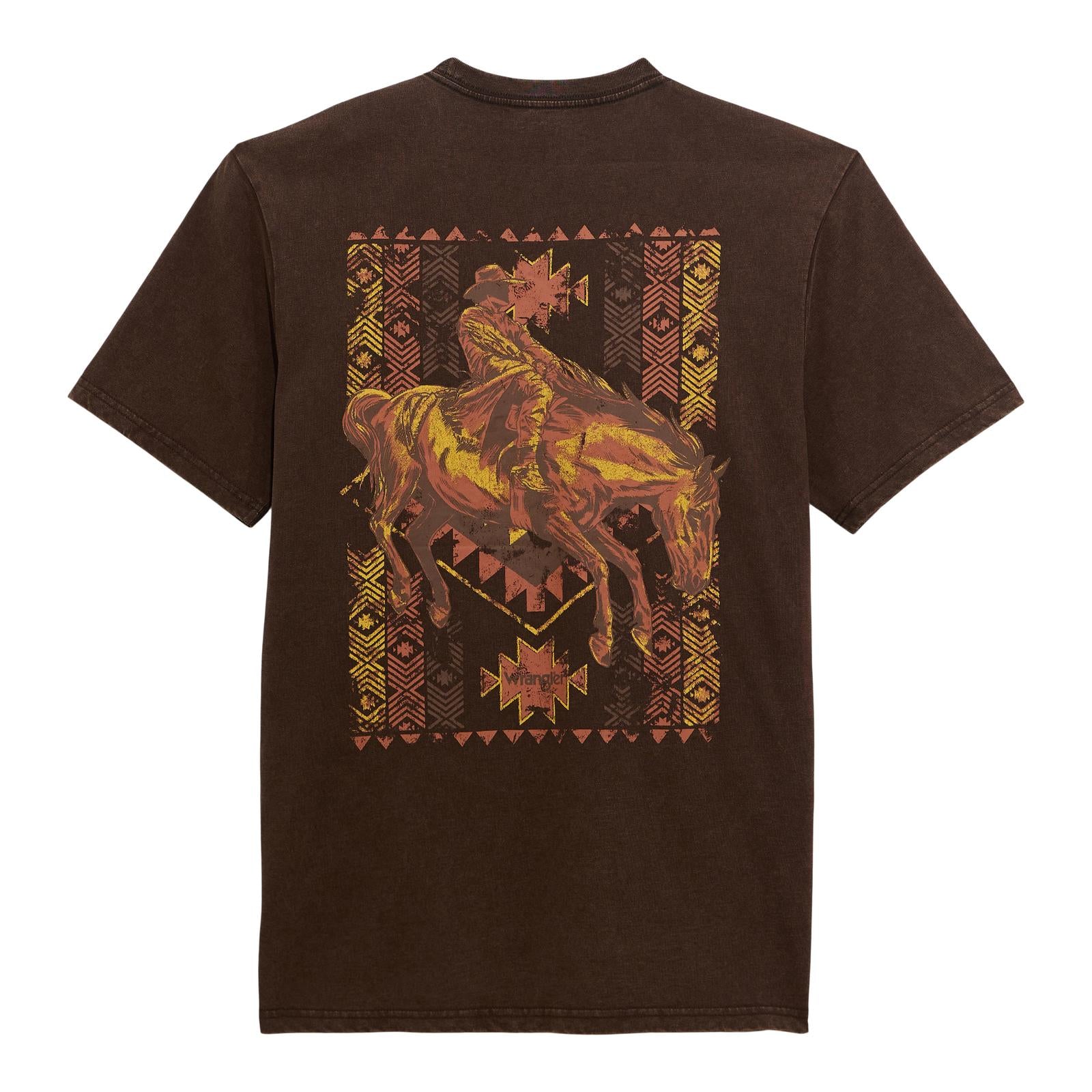 WRANGLER MENS GRAPHIC TEE - RAWHIDE