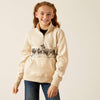 ARIAT GIRLS PASTURE 1/4 ZIP SWEATSHIRT - OATMEAL