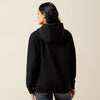 ARIAT WOMENS BOOTED LOGO HOODIE - BLACK