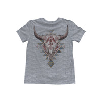 WRANGLER MENS GRAPHIC TEE - GREY HEATHER