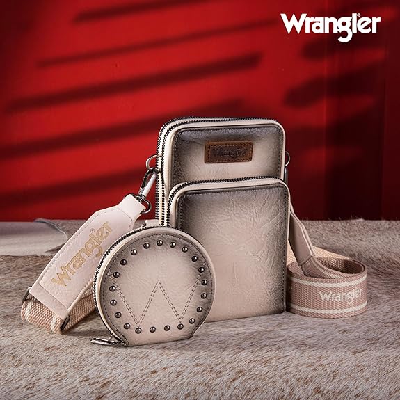 WRANGLER CROSSBODY CELL PHONE PURSE WITH COIN POUCH