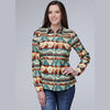 ROPER WOMENS AZTEC SERAPE WESTERN SHIRT