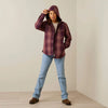 ARIAT WOMENS REBAR FLANNEL SHIRT JACKET - PLUM