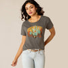 ARIAT WOMENS BUCKLE UP TEE SHIRT