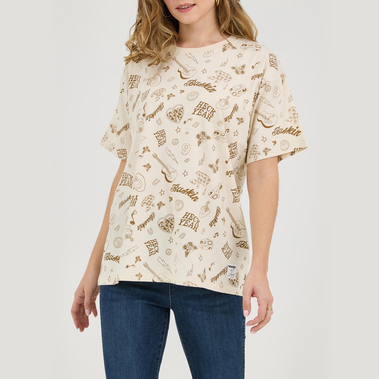 WRANGLER X LAINEY WILSON LIFE OF LAINEY TEE - CREAM