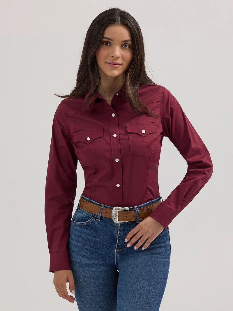 WRANGLER WOMENS WESTERN BUTTON DOWN SHIRT