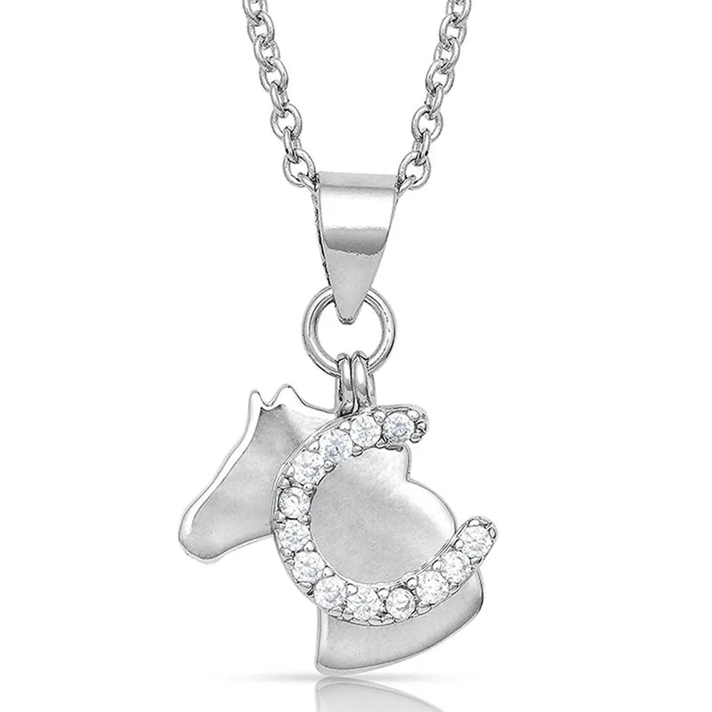 MONTANTA SILVERSMITHS HORSING AROUND CHARM NECKLACE