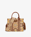 WRANGLER AZTEC PATTERN DUAL SIDED PRINT TOTE BAG