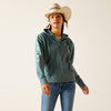 ARIAT WOMENS TEK 1/2 ZIP HOODIE - NORTH ATLANTIC