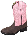 SMOKY MOUNTAIN CHILDS MONTEREY COWBOY BOOT - BROWN/PINK