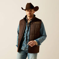 ARIAT MENS CRIUS INSULATED VEST - BROWN