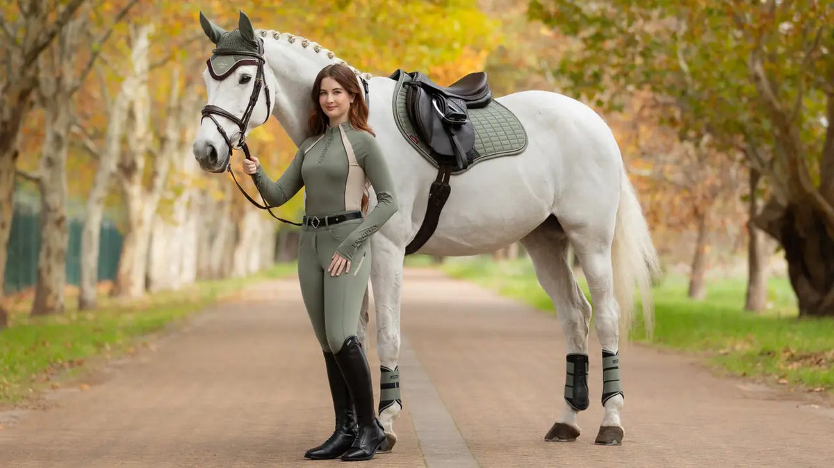 TackRus Cheval anglais rembourré en cuir saut réglable TackRus Cheval anglais rembourré en cuir saut réglable