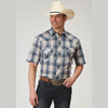 ROPER MENS SHORT SLEEVE MADRAS PLAID WESTERN SHIRT