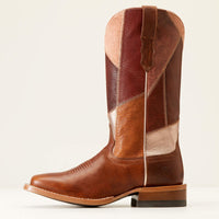 ARIAT WOMENS FRONTIER PATCHWORK WESTERN BOOT