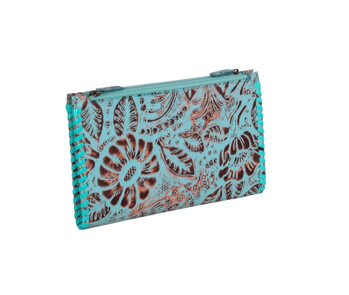 MYRA DELILAH CREEK HAND TOOLED STITCHED WALLET
