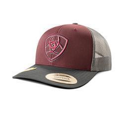 Ariat Cap Two Tone Shield Burgundy