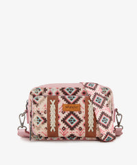 WRANGLER AZTEC DUAL SIDED PRINT CROSSBODY PURSE
