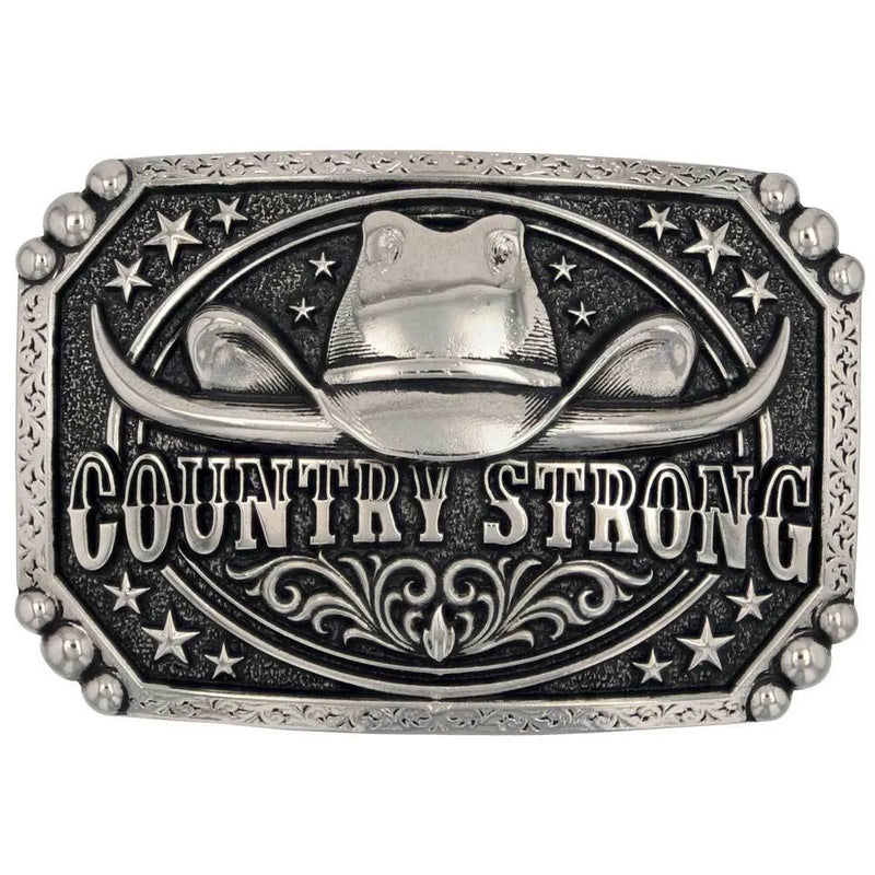 MONTANA SILVERSMITHS COUNTRY STRONG ATTITUDE BELT BUCKLE – Bridle Path Tack  Shop