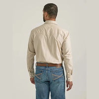 WRANGLER MENS COMPETITION SHIRT - LIGHT TAN