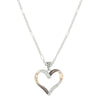 MONTANA SILVERSMITHS FACETS OF LOVE ROSE GOLD HEART NECKLACE