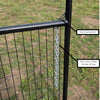6' MESH BORDER WIRE MESH GATE (BLACK)