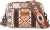 WRANGLER AZTEC DUAL SIDED PRINT CROSSBODY PURSE