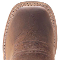 Bottes western Old West Childs à bout carré - marron