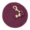 WEAVER LEATHER POLY LEAD ROPE 10' WITH SOLID BRASS SNAP - SOLID COLORS